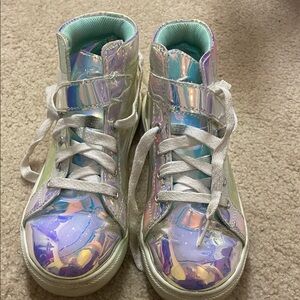 Wonder Nation Iridescent Kids High-Top Sneakers
